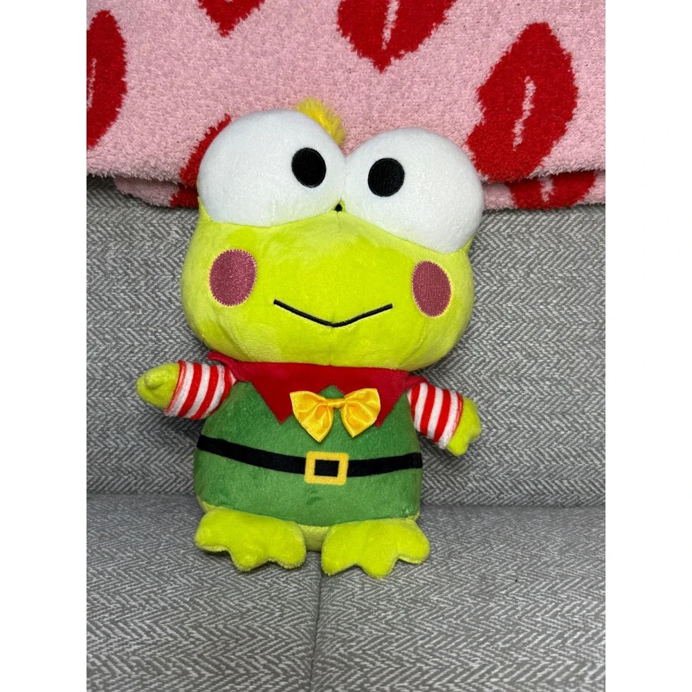 Sanrio Keroppi Holiday Elf Plush Green Frog Christmas 2023 Collectible Toy‎